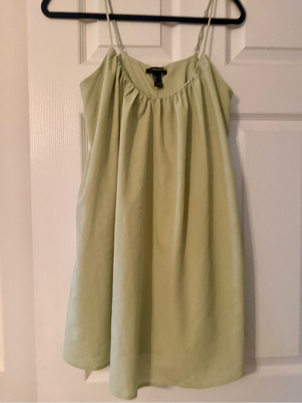Forever 21 Light Green Spaghetti Strap Mini Dress
